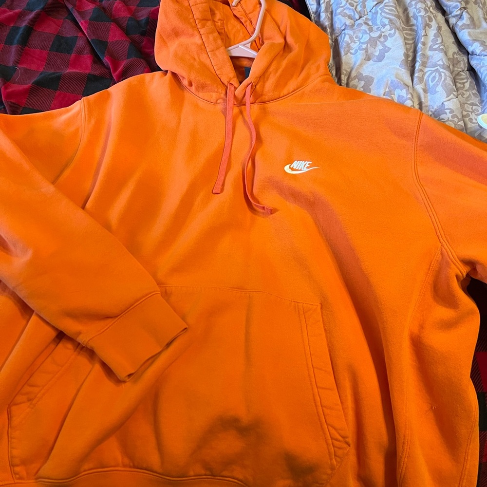 Nike Men's Bright Orange Hoodie